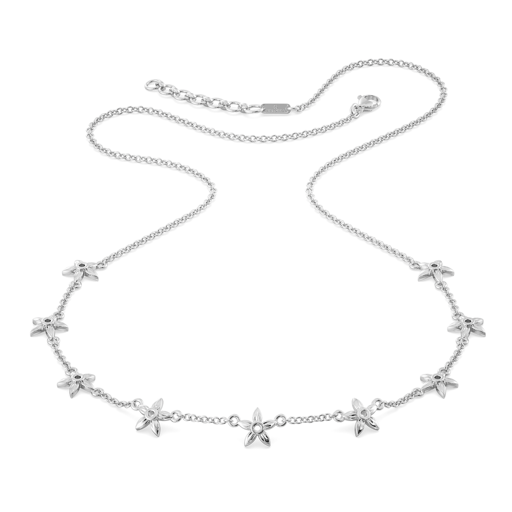 Winter Blooms Silver Necklaces