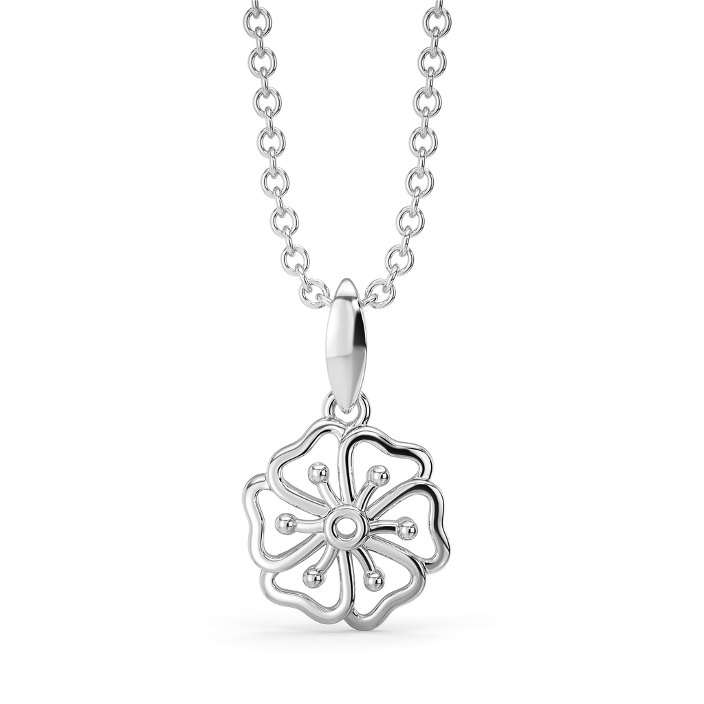 Sparkle in a Bow Silver Pendants