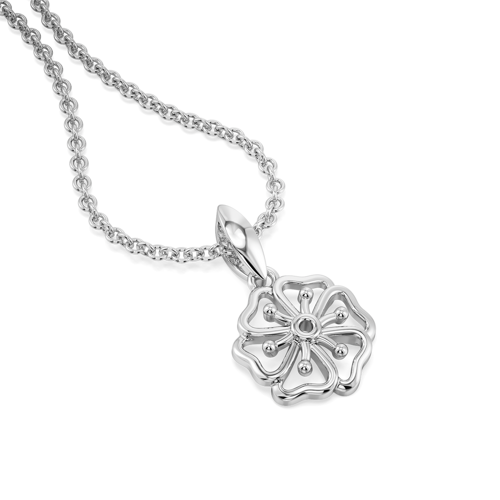 Sparkle in a Bow Silver Pendants