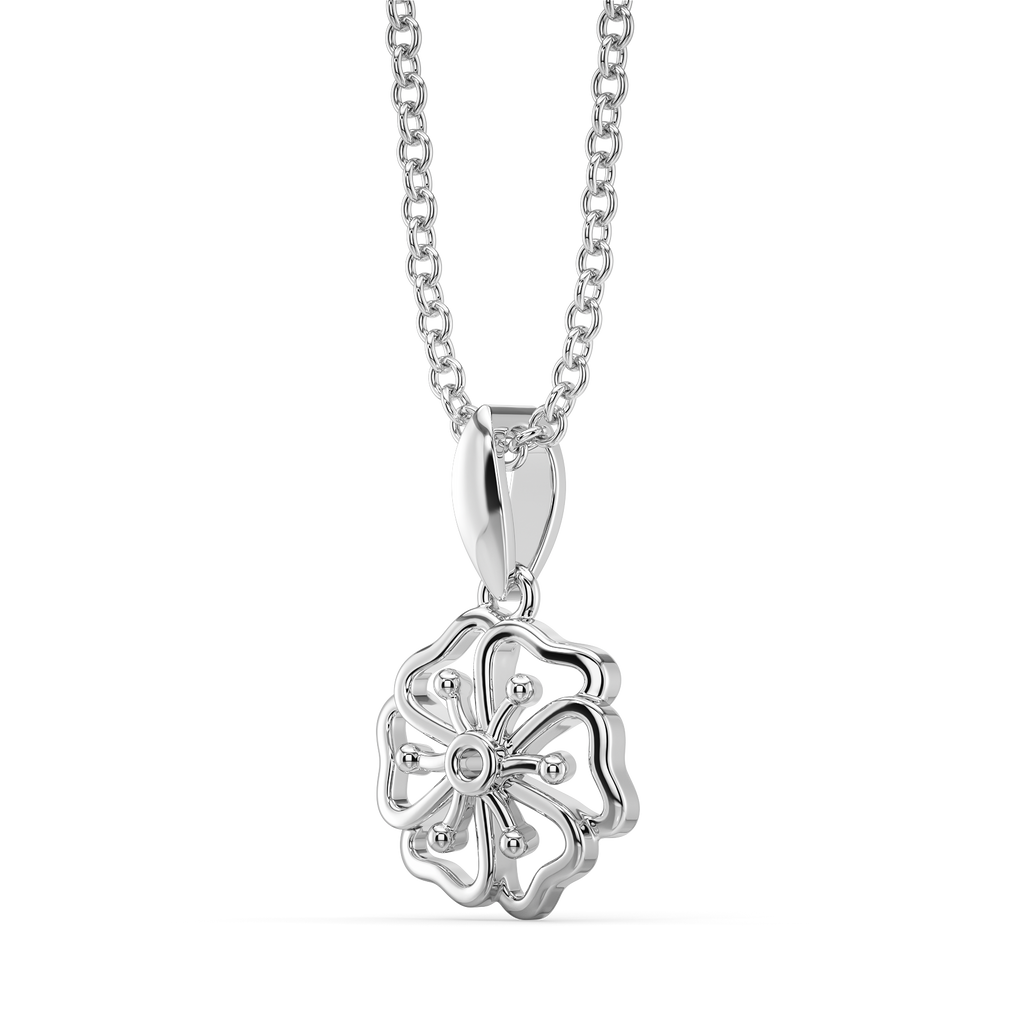Sparkle in a Bow Silver Pendants