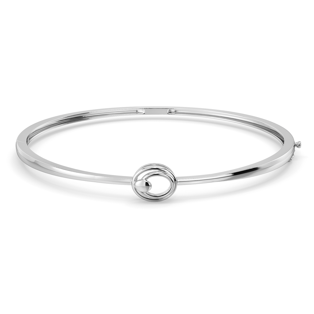 Round Around Silver Bangles