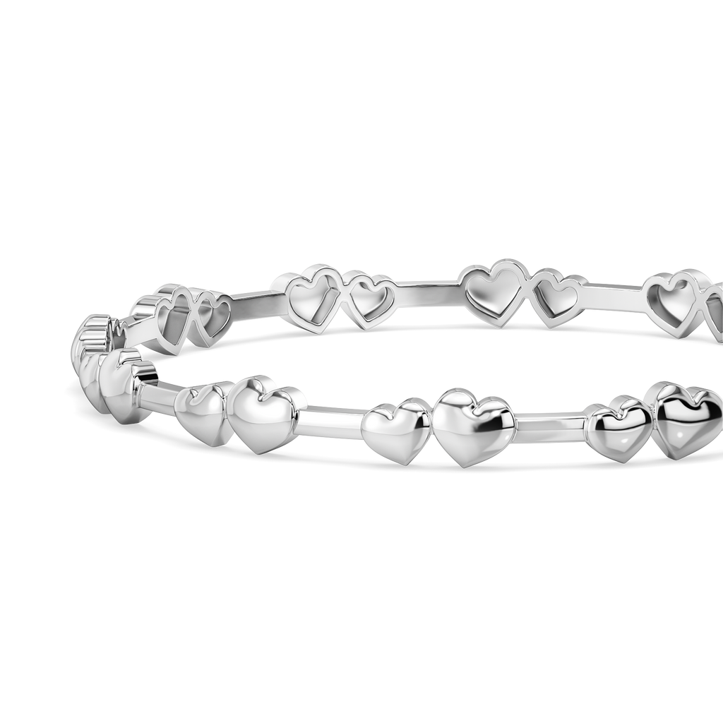 My Sweetheart Silver Bangles