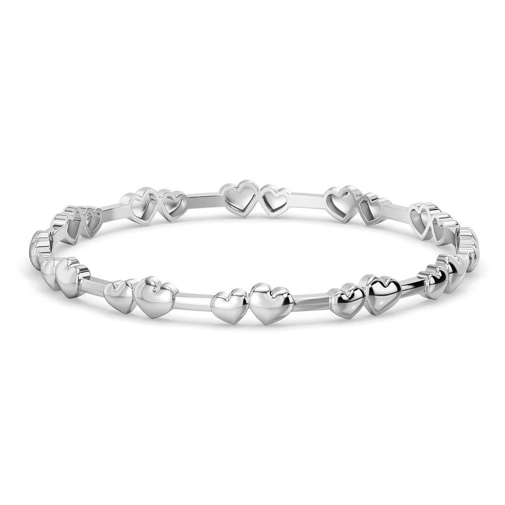 My Sweetheart Silver Bangles