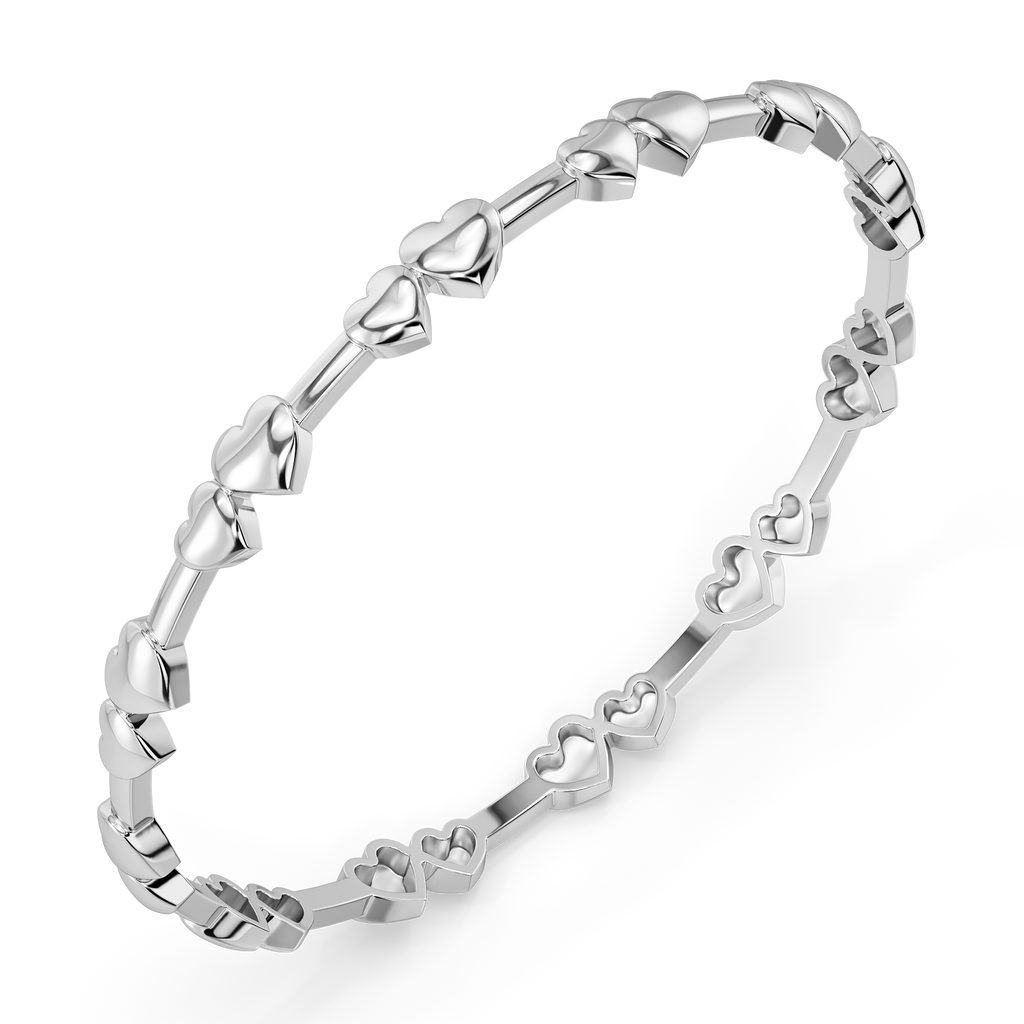 My Sweetheart Silver Bangles