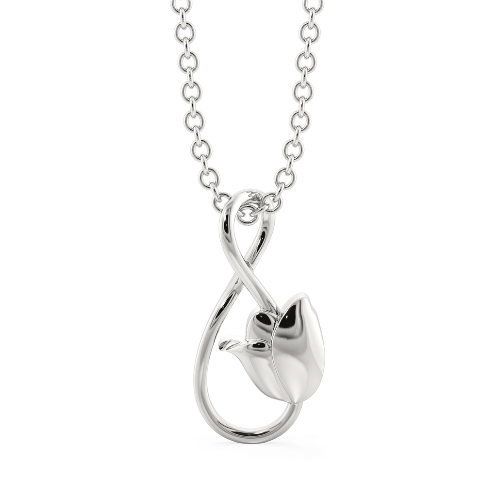Midnight Blooms Silver Pendants