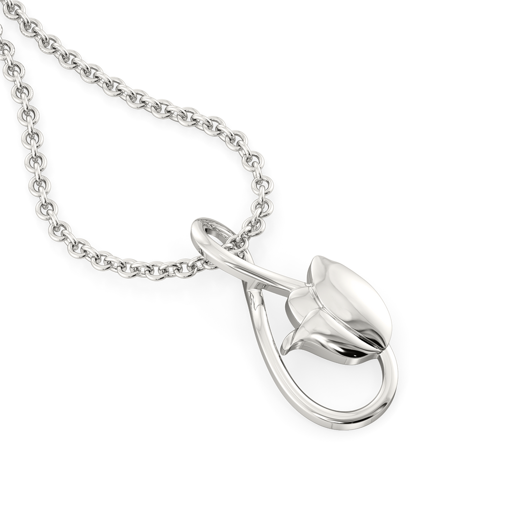 Midnight Blooms Silver Pendants