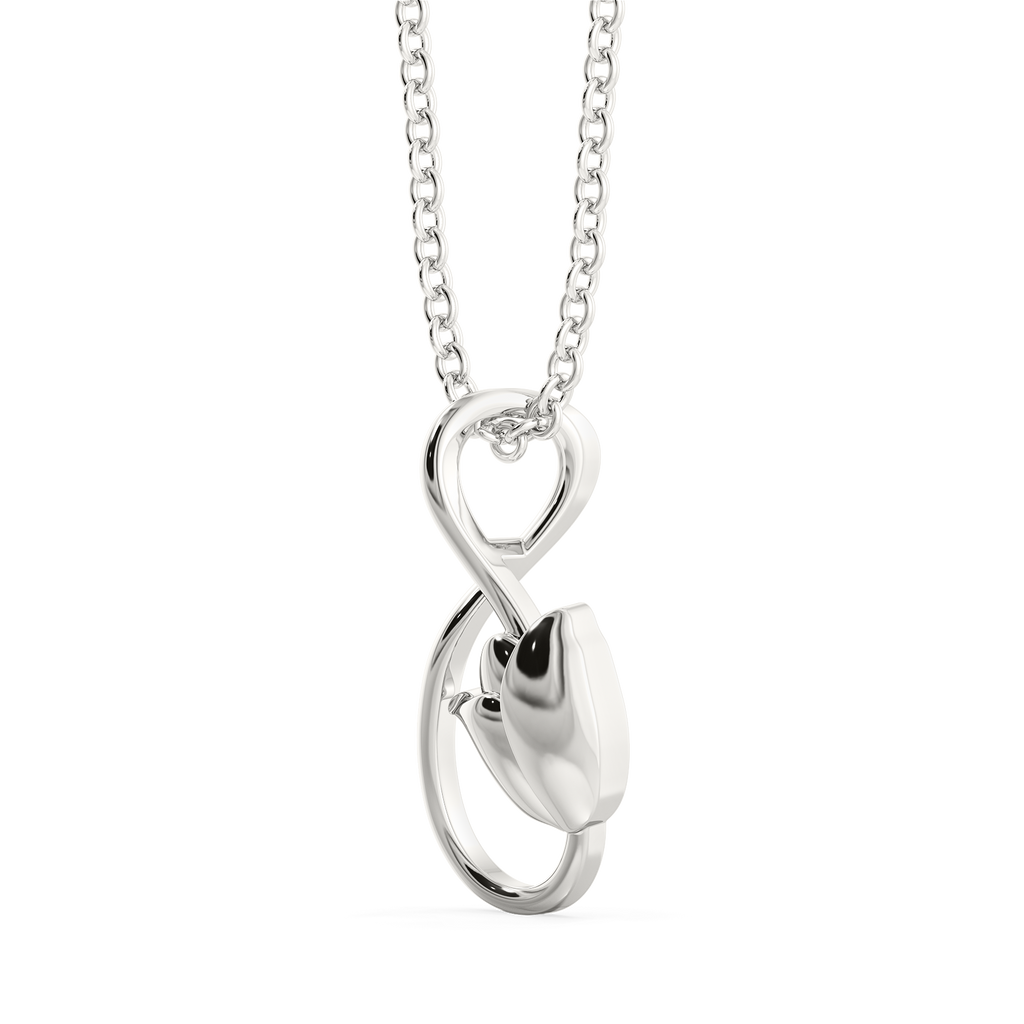 Midnight Blooms Silver Pendants