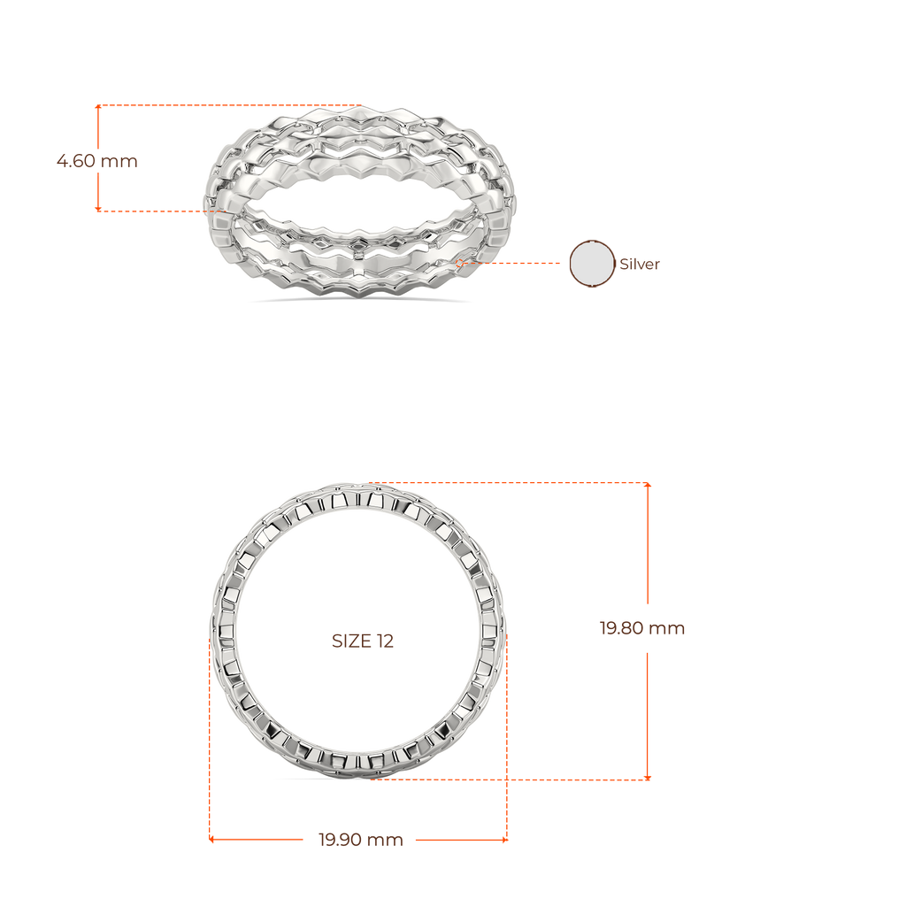 Fly High Silver Rings image