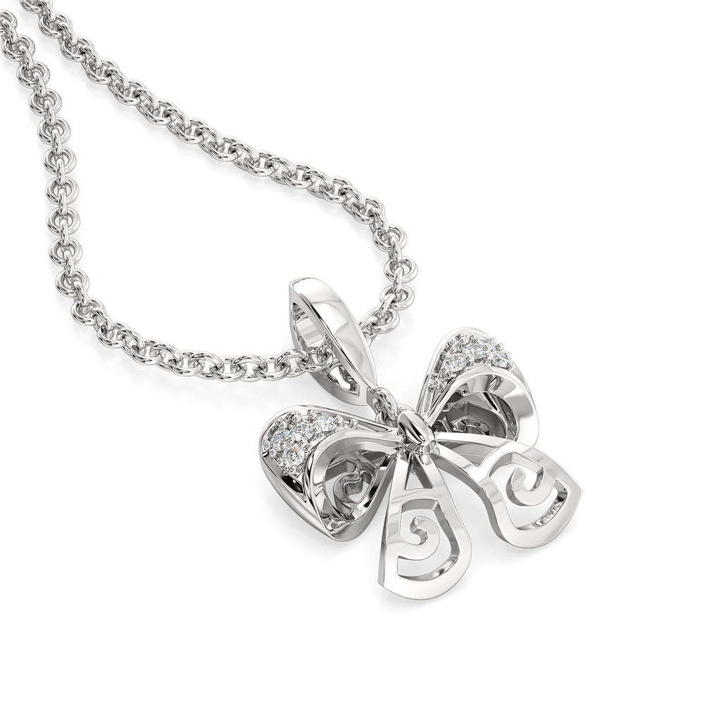 Pretty in Ribbons Silver Pendants