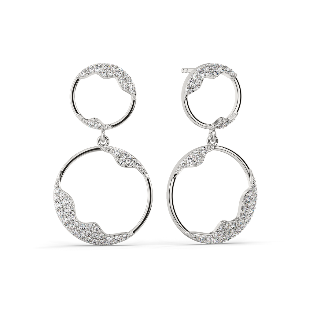 Mystic Halo Silver Earrings