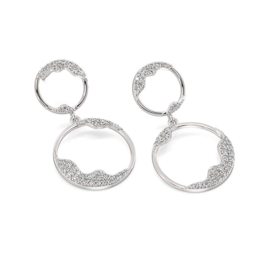 Mystic Halo Silver Earrings