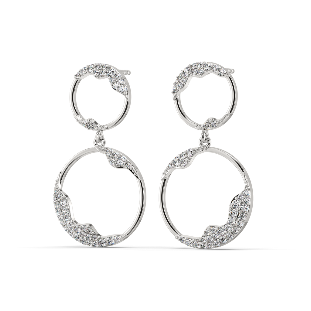 Mystic Halo Silver Earrings