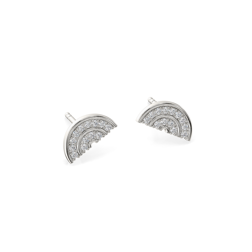 Elara Shine Silver Earrings