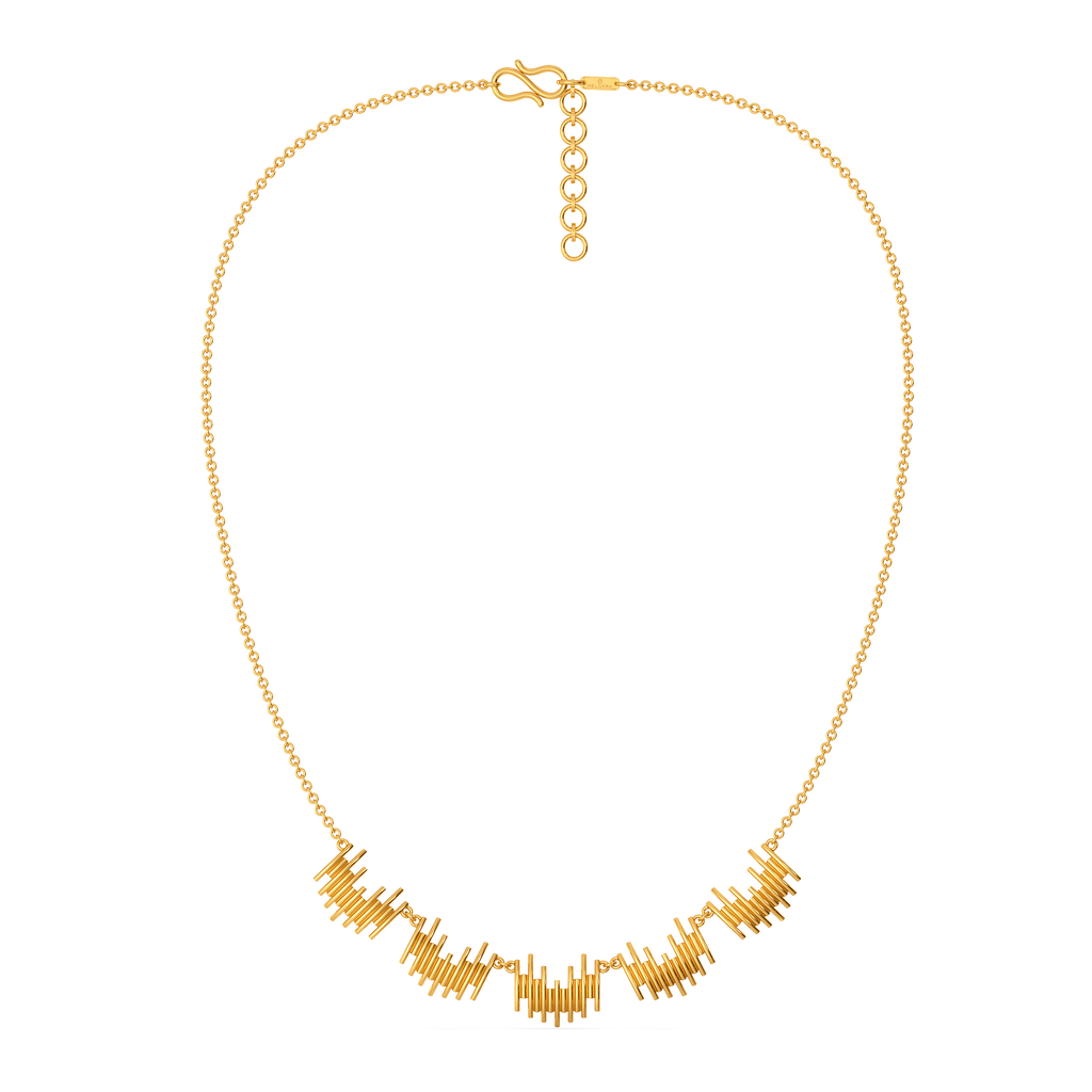 Stripes Refined Gold Necklaces