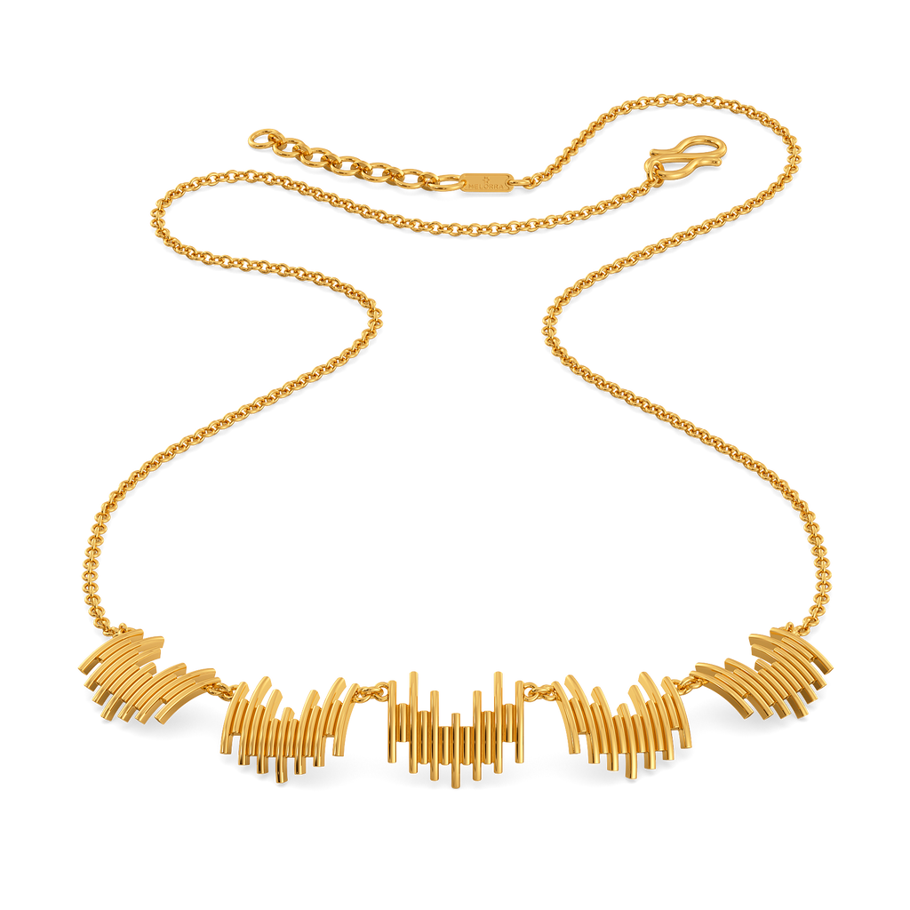 Stripes Refined Gold Necklaces