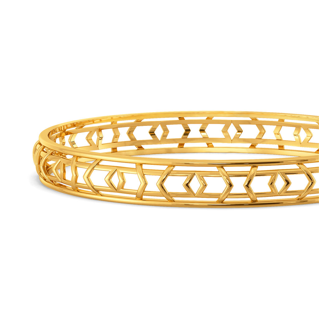 Everyday Stripes Gold Bangles