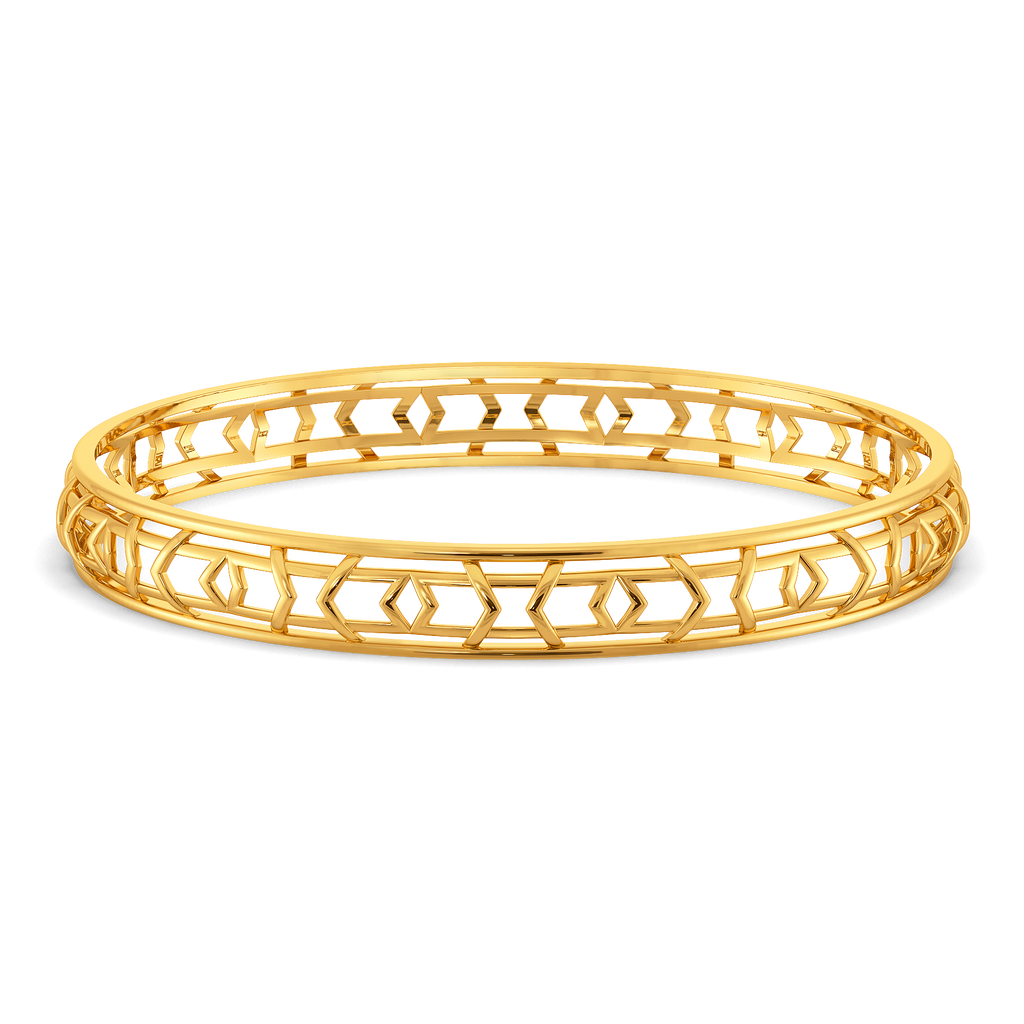 Everyday Stripes Gold Bangles
