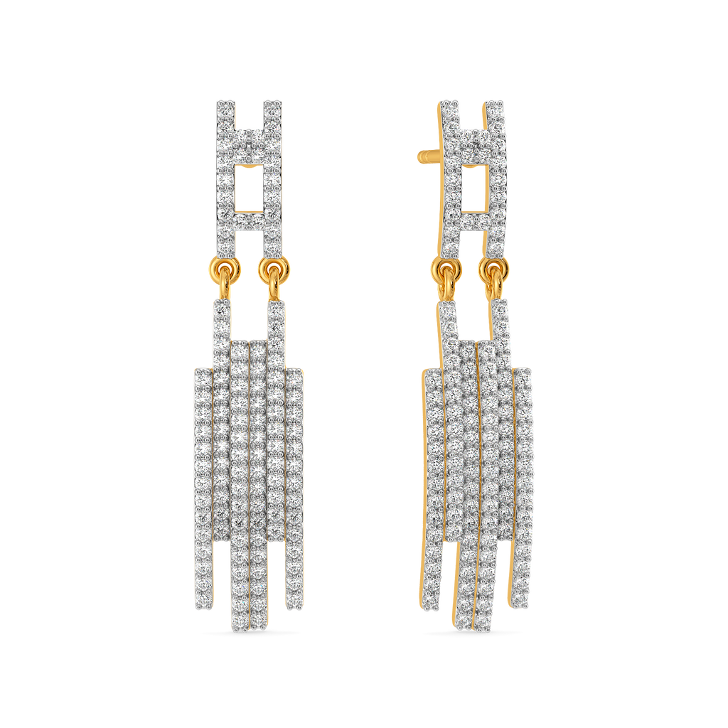 Signature Stripes Diamond Earrings
