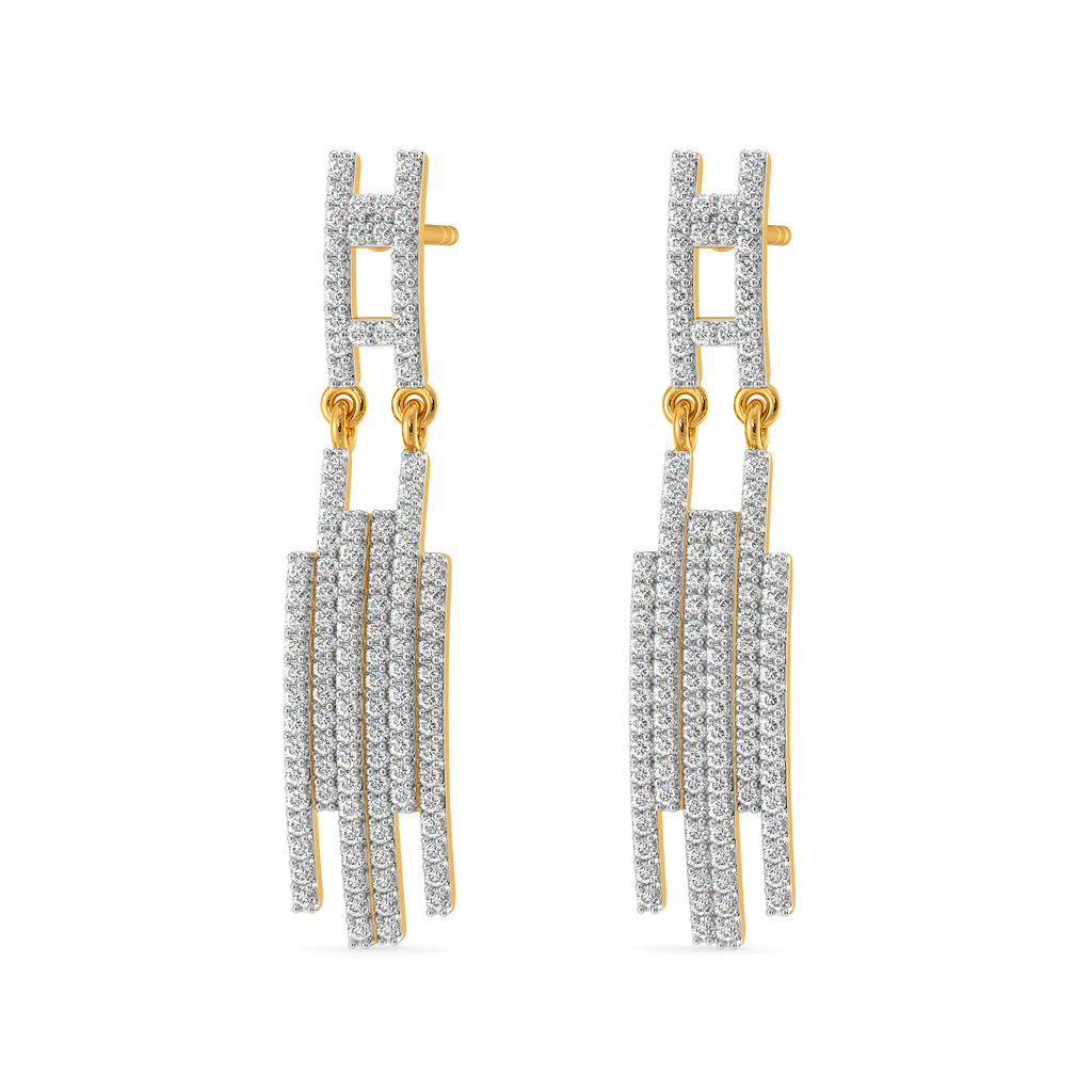 Signature Stripes Diamond Earrings