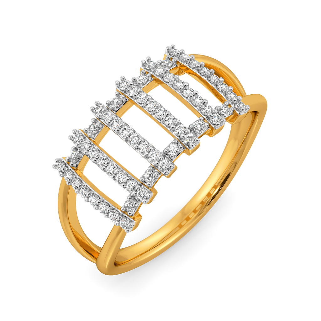 Signature Stripes Diamond Rings