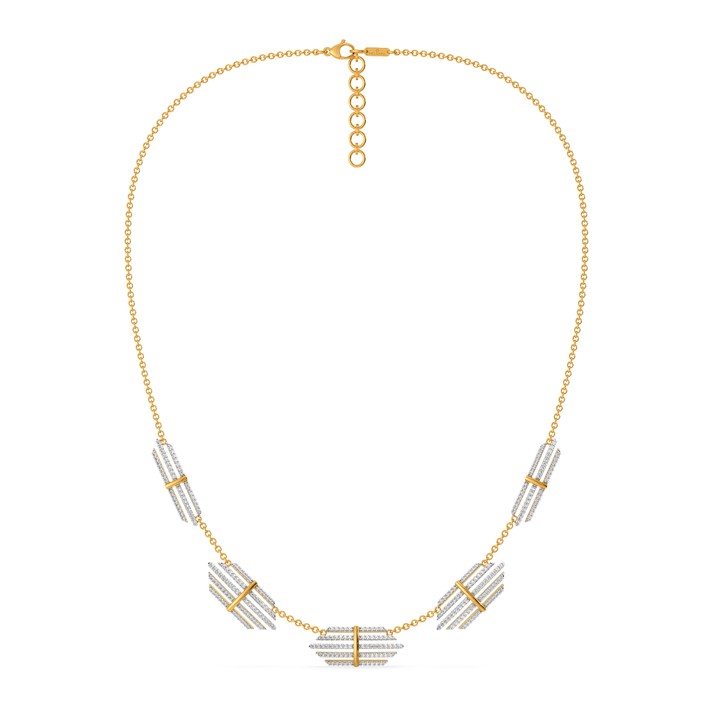 Stripes Fun Diamond Necklaces