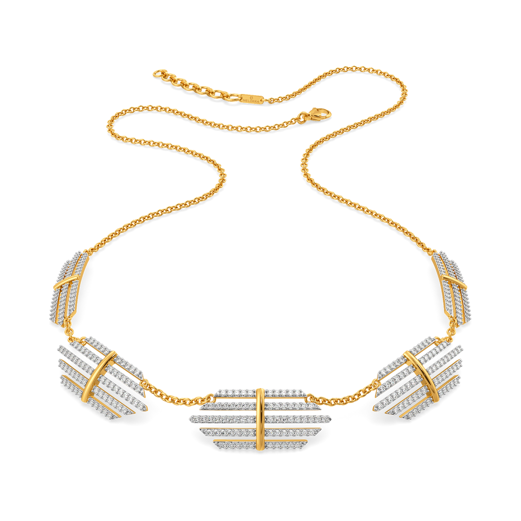 Stripes Fun Diamond Necklaces