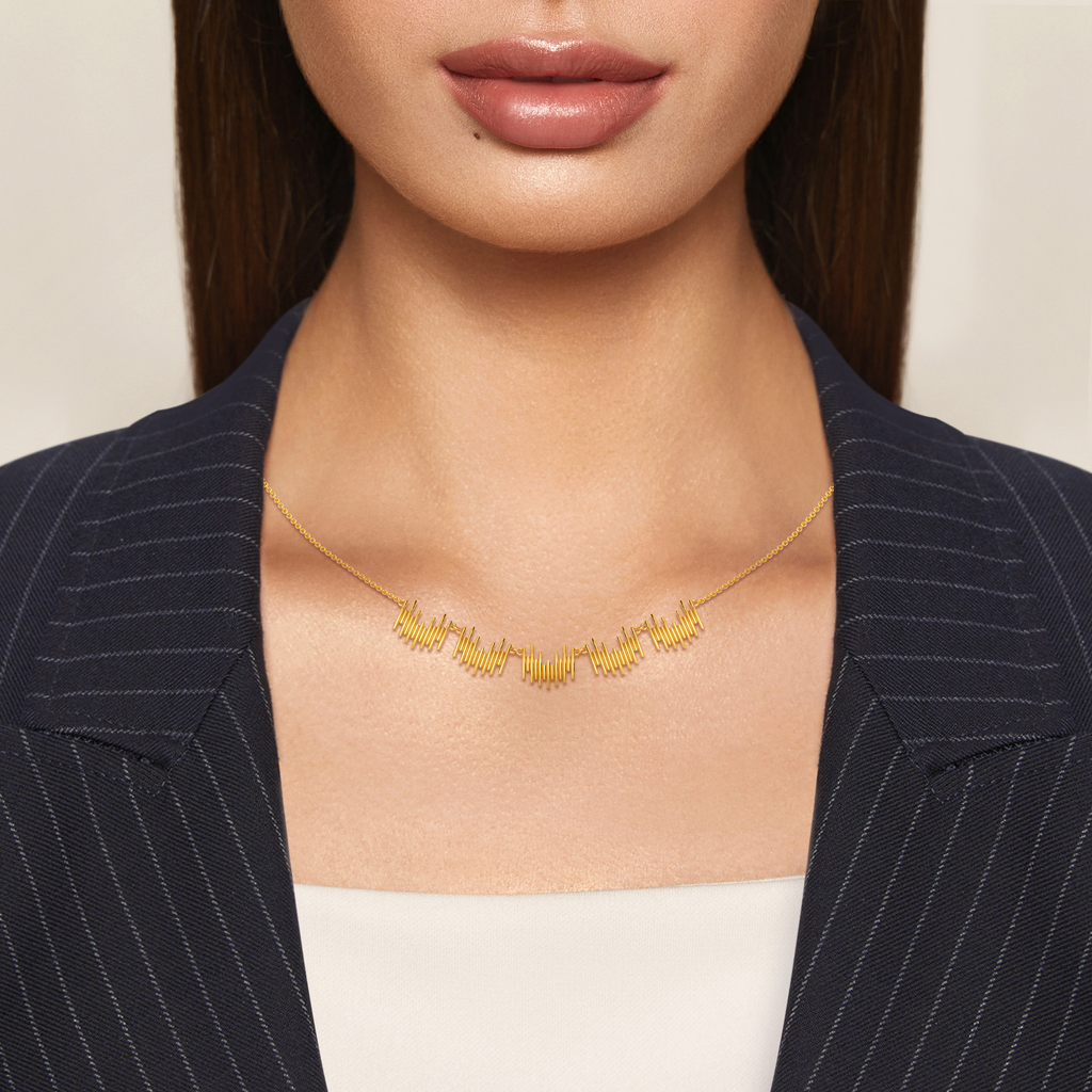Stripes Refined Gold Necklaces