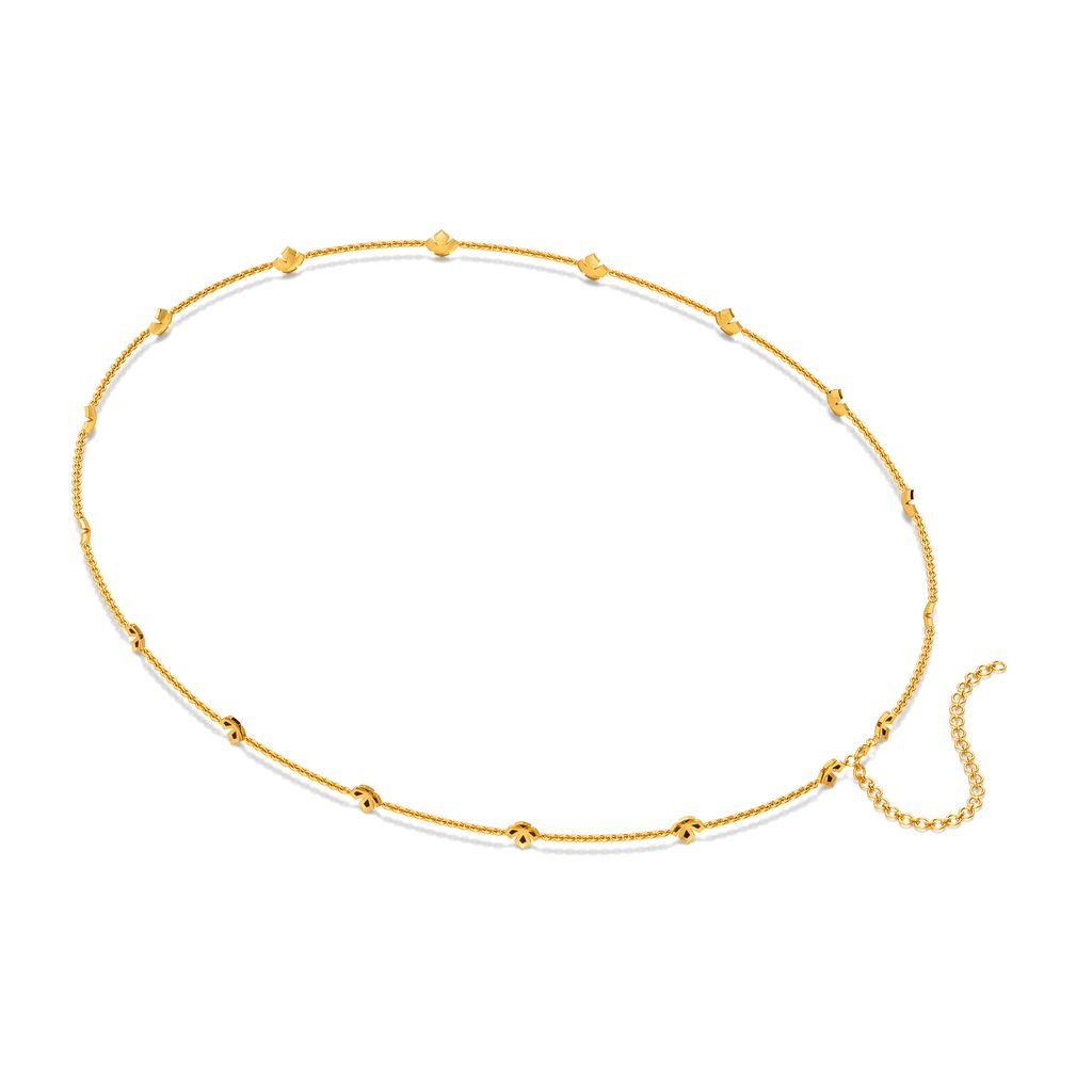 Ebony Fleurs Gold Waist Chains