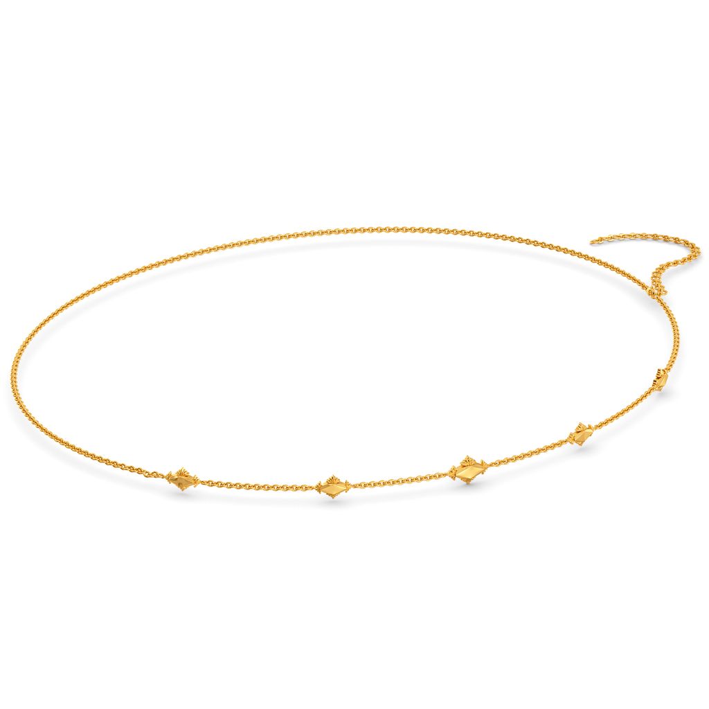 Edgy Delicacy Gold Waist Chains