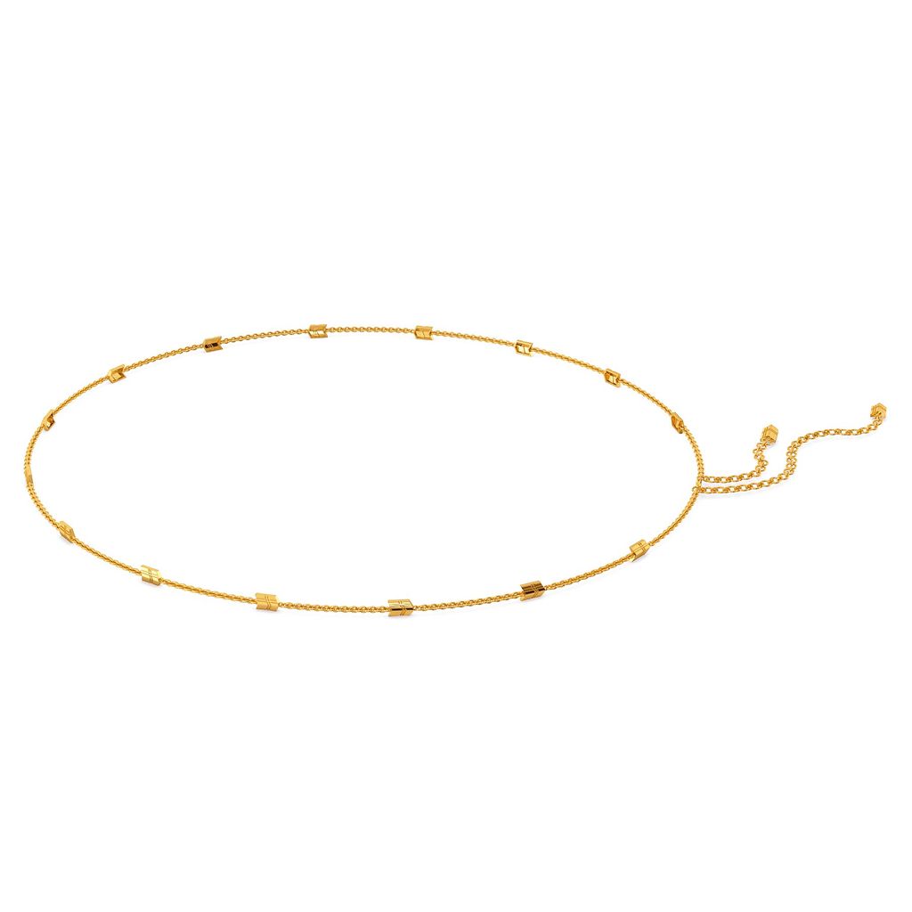Check Chimes Gold Waist Chains