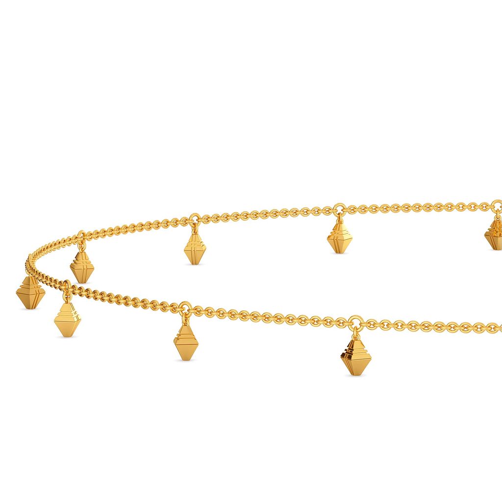 Cross Check Gold Waist Chains