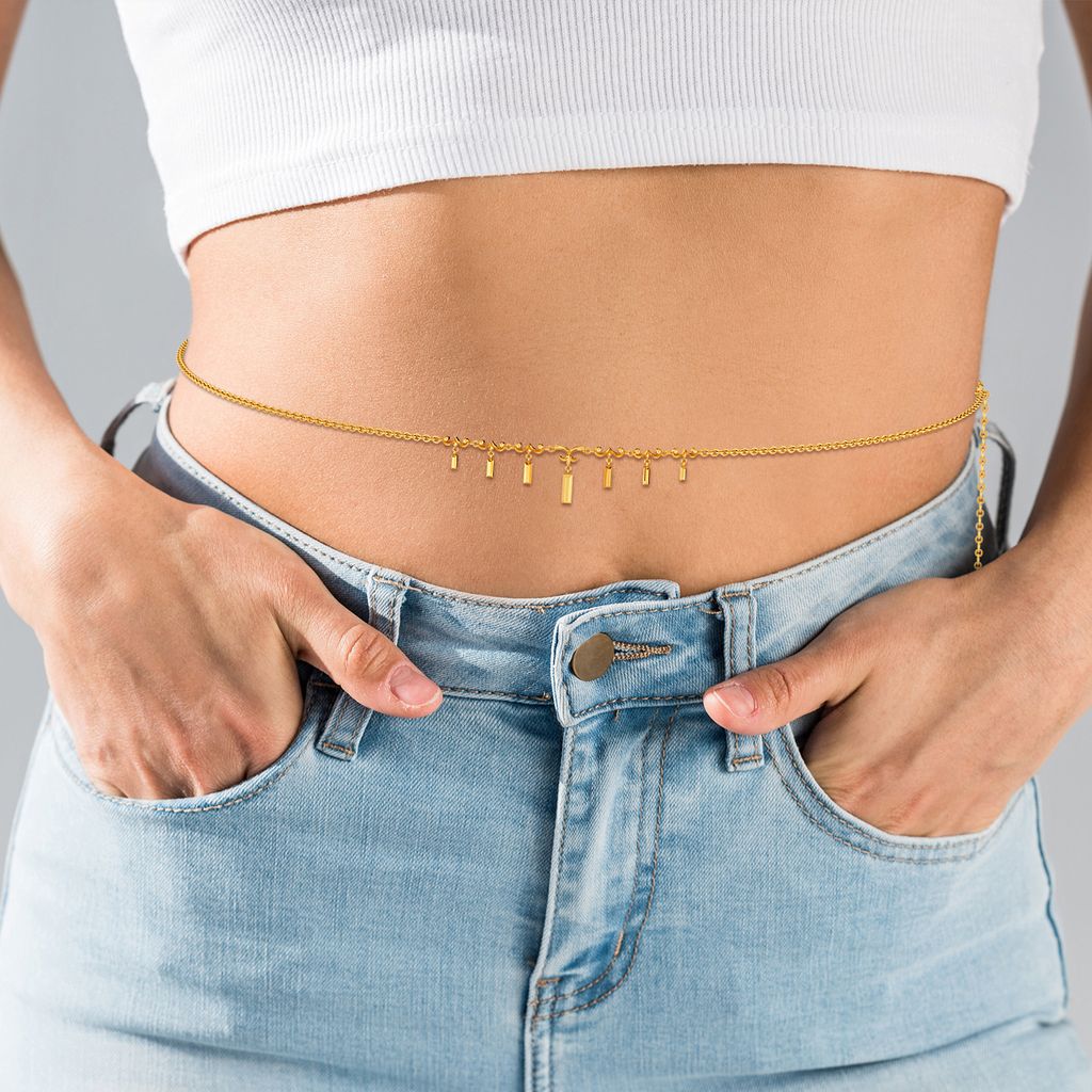 Scroll O Dante Gold Waist Chains