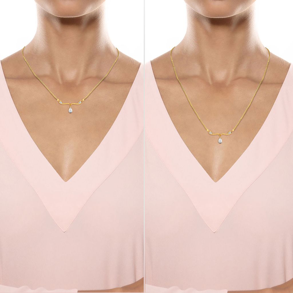 Twirl for Suave Diamond Necklaces