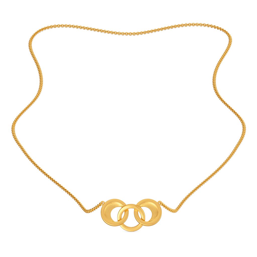 Tri Tagged Gold Necklaces