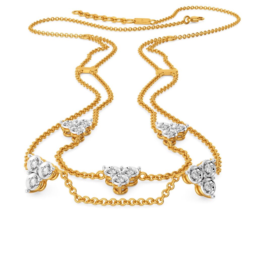 Glitzy Pop Diamond Necklaces