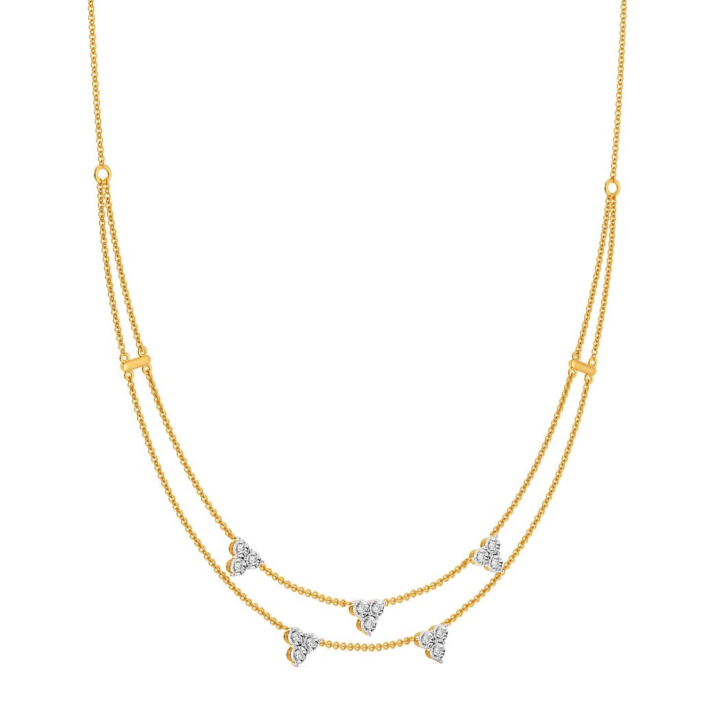 Glitzy Pop Diamond Necklaces