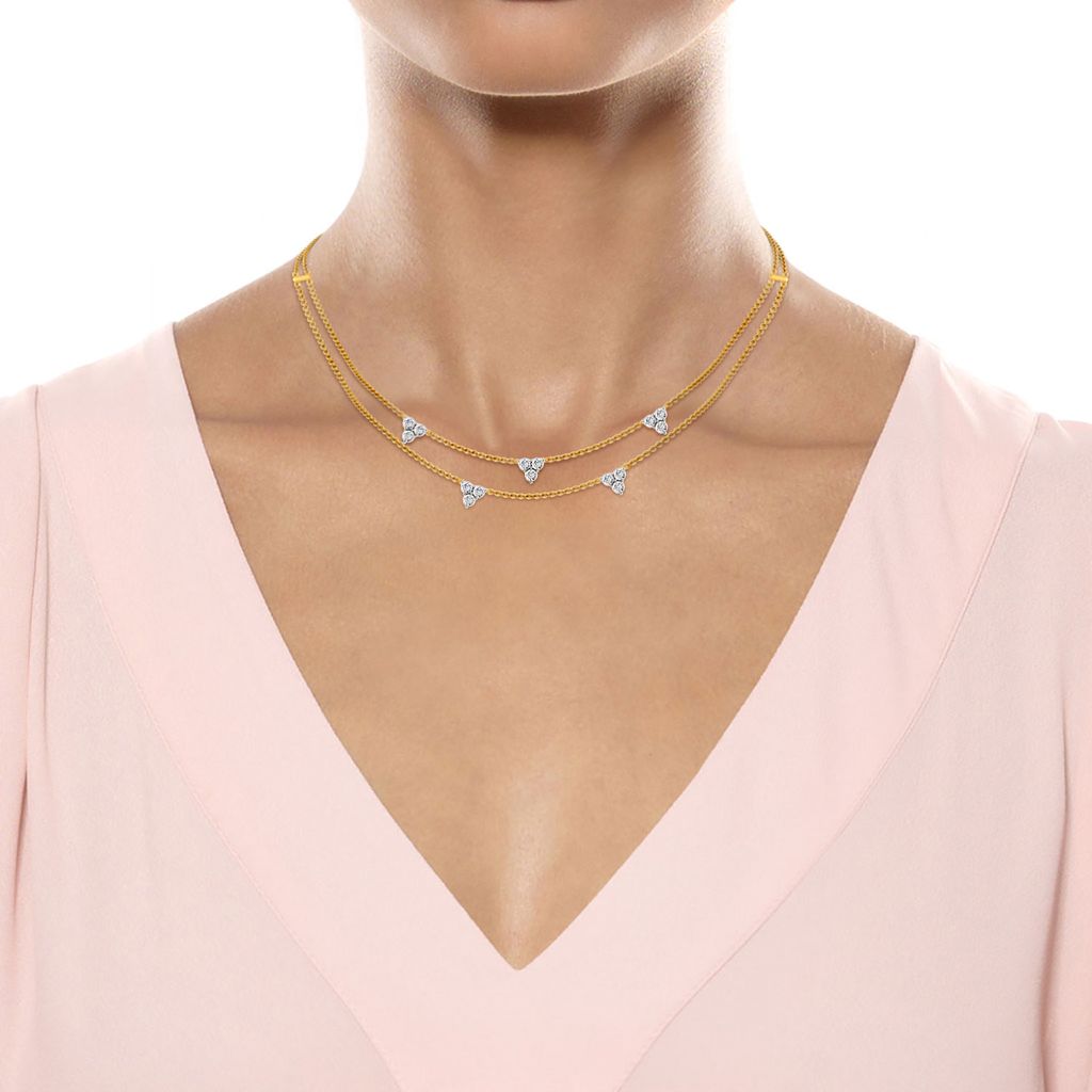 Glitzy Pop Diamond Necklaces