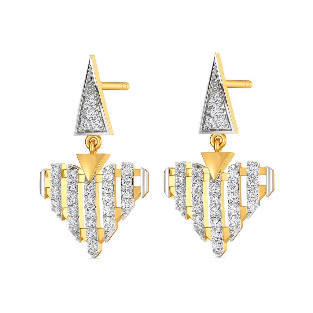 French Milieu Diamond Earrings