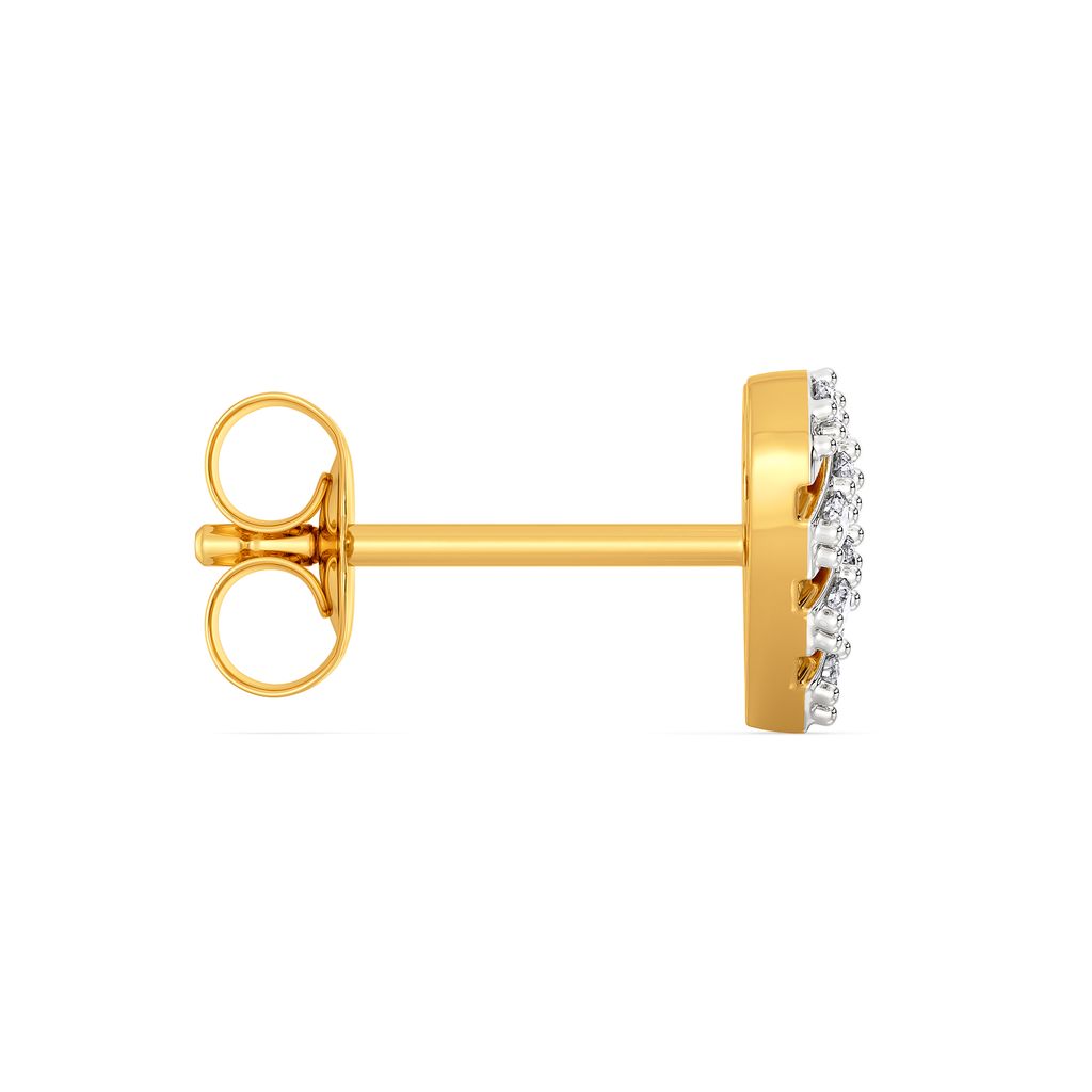Heart O French Diamond Earrings