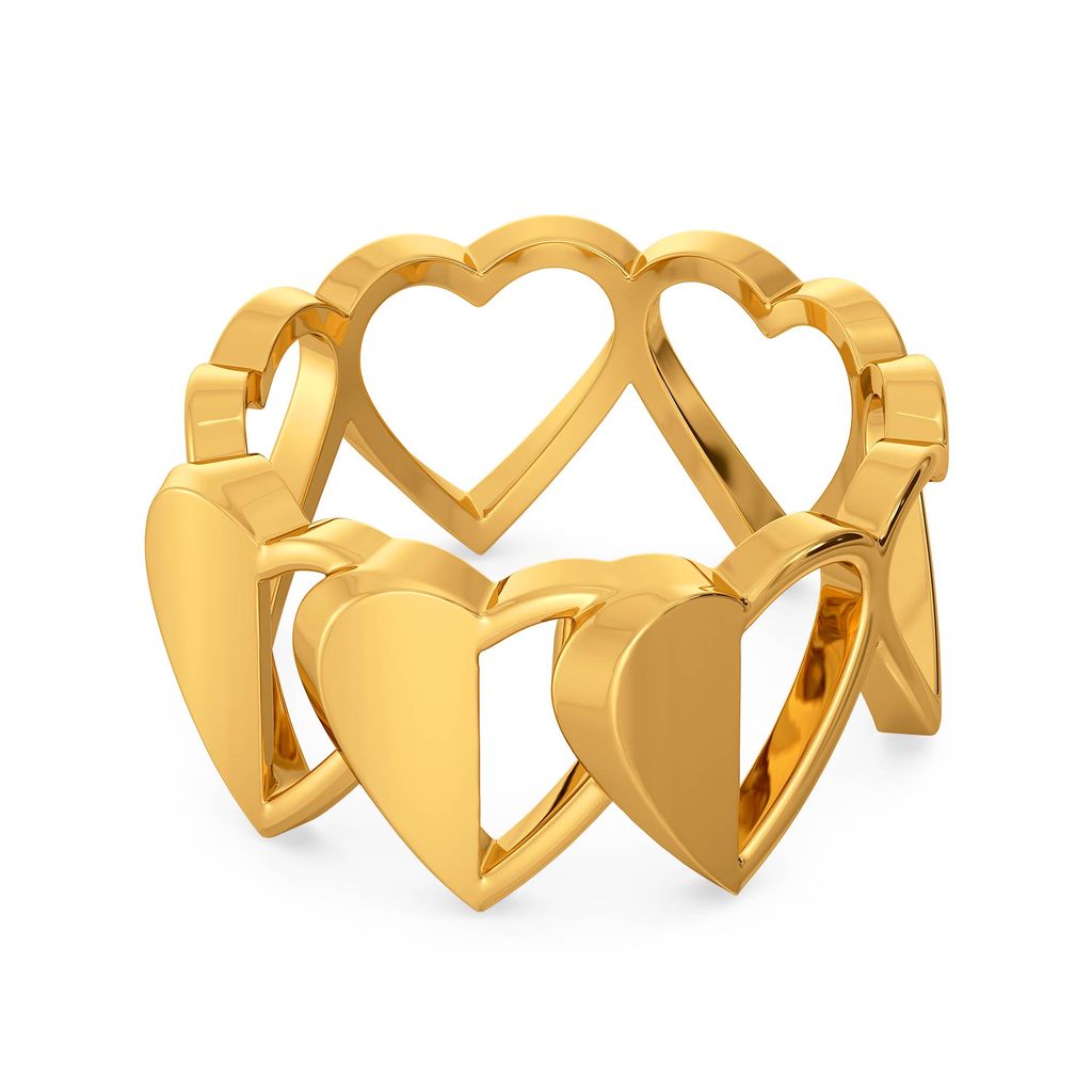 Half of My Heart Gold Rings alternate view 3