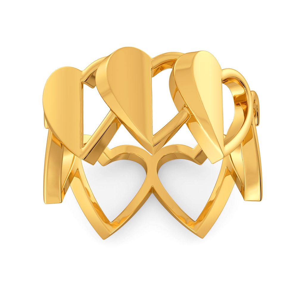 Half of My Heart Gold Rings alternate view 2