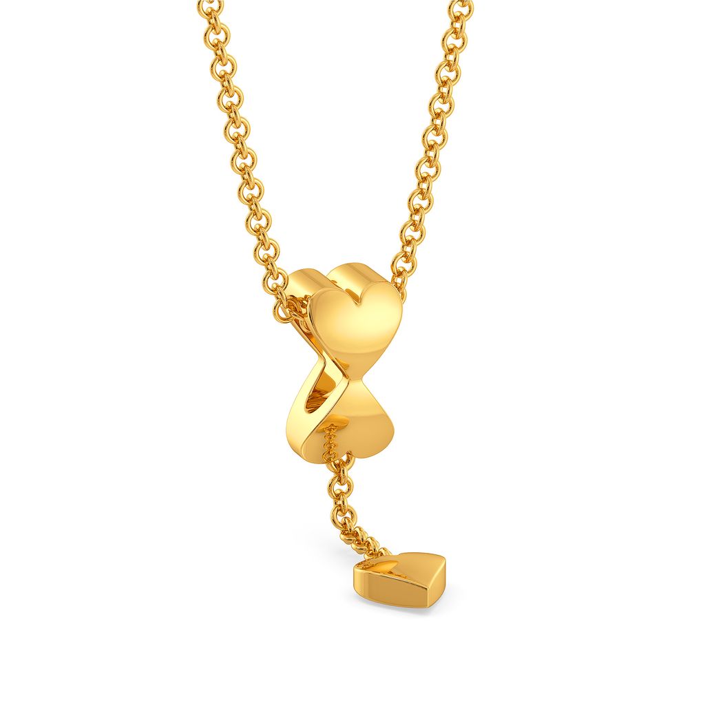 My Valentine Fringe Gold Pendants