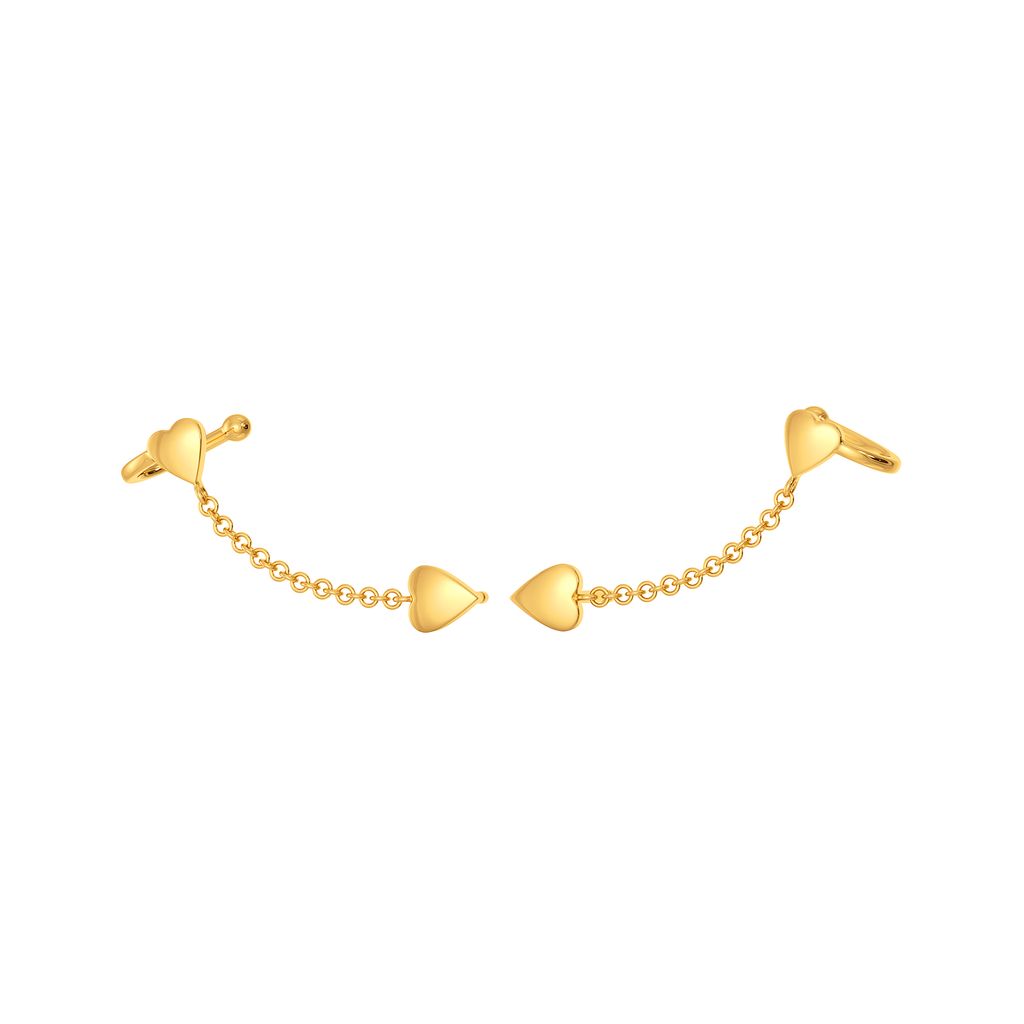 Fringe Connection Gold Earrings