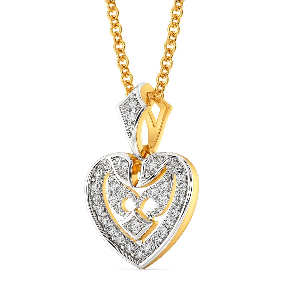 Whimsical Love Diamond Pendants