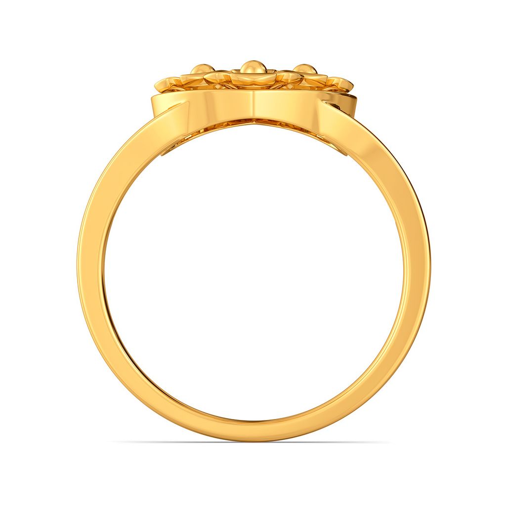 Flowers N Hearts Gold Rings image