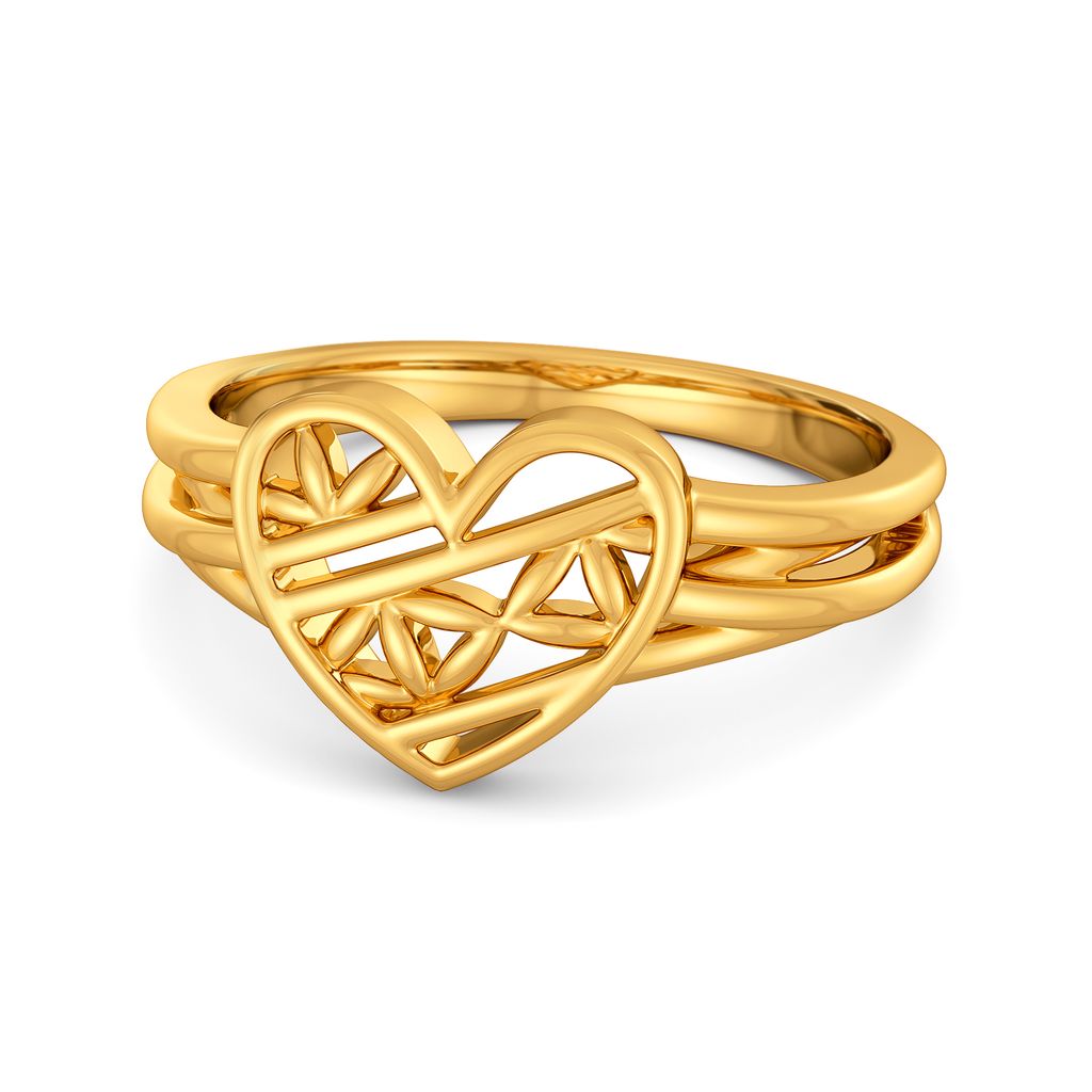 Bouquet Of Hearts Gold Rings alternate view 3