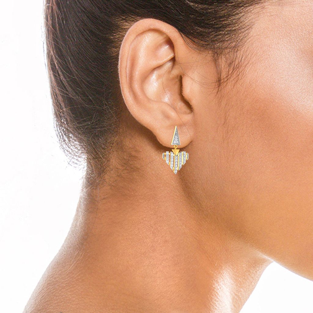 French Milieu Diamond Earrings
