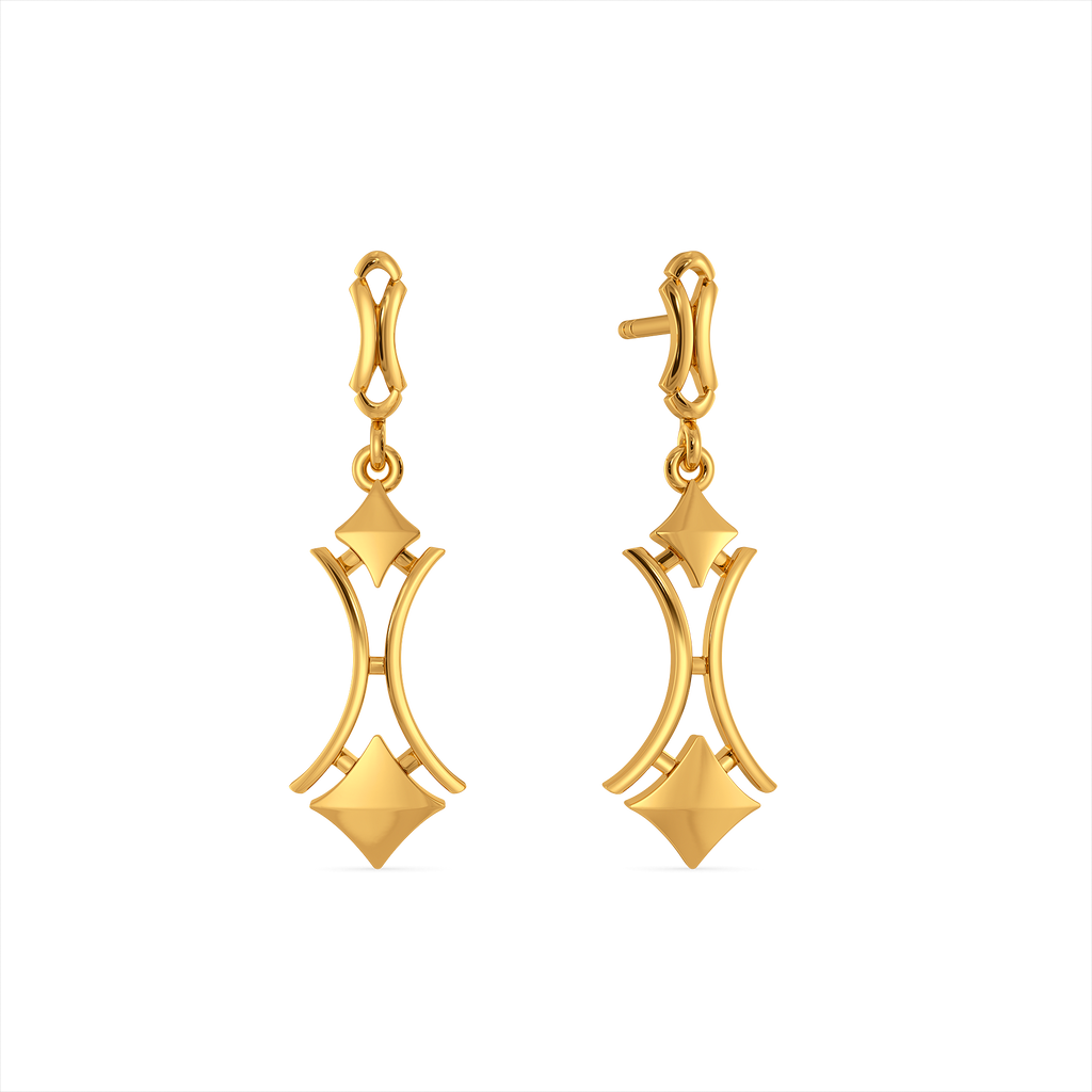 Cinched In Gold Earrings