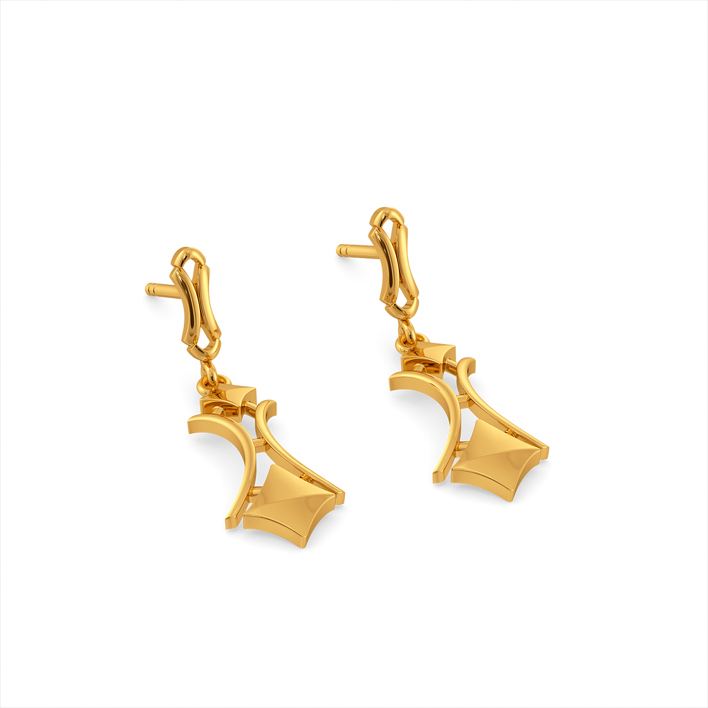 Cinched In Gold Earrings