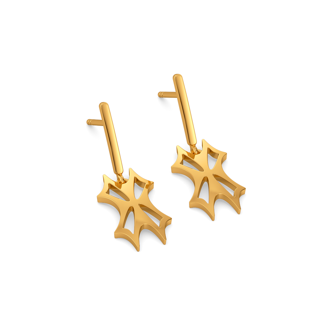 Caught up in Cinch Gold Earrings